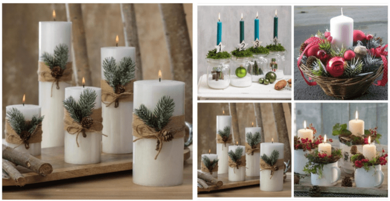 Aprende a darle un toque navideño a tus velas con estas 9 ideas