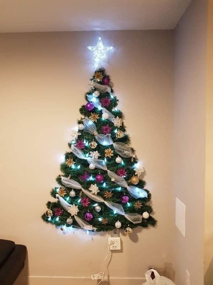 Arbolitos navideños de pared