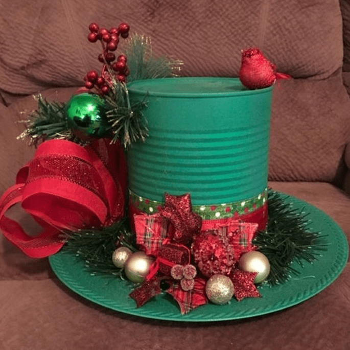 Bonitas ideas para reciclar latas vacías esta Navidad