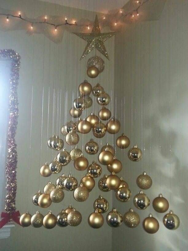 31 Ideas de Decoraciones Navideñas con esferas